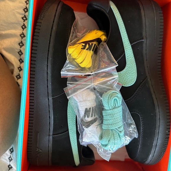 Tiffany blue Air Force 1’s